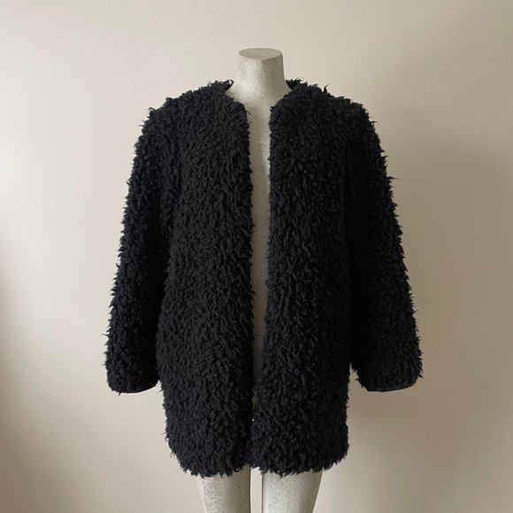 Aritzia | Wilfred Laboratoire Sherpa Faux Fur Jacket - Size L - Picture 1 of 16